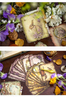 Poppy Crafts Burnt Edge Scrap Paper Pack - Garden of Memories 5 - 50pcs