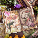 Poppy Crafts Burnt Edge Scrap Paper Pack - Garden of Memories 6 - 50pcs