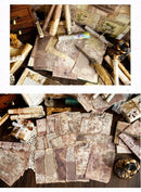 Poppy Crafts Burnt Edge Scrap Paper Pack - Vintage Lined Lace