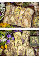 Poppy Crafts Burnt Edge Scrap Paper Pack - Garden of Memories 1 - 50pcs