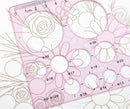 Universal Crafts Circle Sizer Ruler - Pink