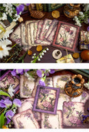 Poppy Crafts Burnt Edge Scrap Paper Pack - Garden of Memories 4 - 50pcs