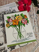 Gina K Designs Stamp & Die Set - Beautiful Roses