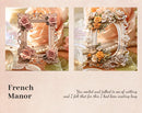 Poppy Crafts 3D Paper Floral Window Frames 10 Pack - Blooming Under The Moon*