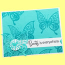 Brutus Monroe & Deco Foil Clear Stamp Set 6"x 8" - Magical Monarch*