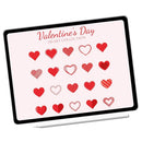 Poppy Crafts Clear Stamps #525 - Valentine's Day Heart Collection #1