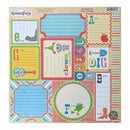 Sassafras Lass 12"x 12" Cardstock Sticker Sheet - Apple Journal Tags