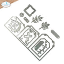Elizabeth Craft Designs - Tag Trio Hello You Die Metal Die Set