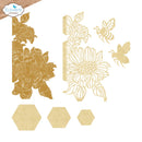 Elizabeth Craft Designs – Metal Die Set – Bee and Flower Accents