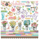 Simple Vintage Flower Shoppe Cardstock Stickers Simple Vintage Flower Shoppe