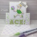 Art Impressions Clear Stamps & Dies Set - Pickleball Patty