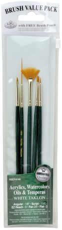 Royal & Langnickel® Gold Taklon Value Pack Brush Set