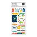 Pebbles Cool Boy Thickers Stickers w/ Silver Foil 50/Pkg - Phrase*