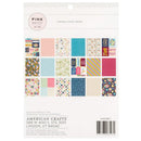 Pink Paislee Double-Sided Paper Pad w/Gold Foil 6"x 8" 36/Pkg - Joyful Notes