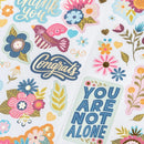 Pink Paislee Joyful Notes Cardstock Stickers w/Gold Foil 80/Pkg*