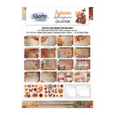 Autumn-themed card making pack with various designs and elements on a white background.