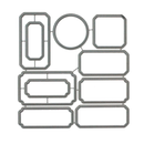 Poppy Crafts Cutting Dies & Stamp Set #140 - Bold Labels #2