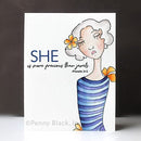 Penny Black Slapstick Cling Rubber Stamp - Ease