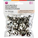CousinDIY Jingle Bells 1" 18/Pkg - Silver