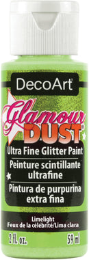 DecoArt Glamour Dust Glitter Paint 2oz - Limelight*