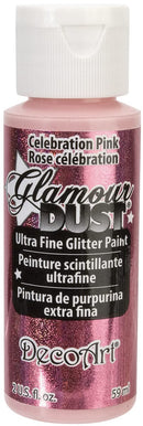DecoArt Glamour Dust Glitter Paint 2oz - Celebration Pink*