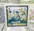 Lisa Horton Crafts Embossing Folder 6"X6" Meadow Of Sweet Peas
