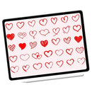 Poppy Crafts Clear Stamps #528 - Valentine's Day Heart Collection #4