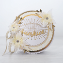 Decorative card with floral elements and 'sending you a little sunshine' text on a white background