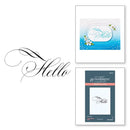 Spellbinders Press Plate By Paul Antonio Copperplate Hello*