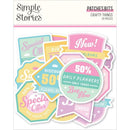 Simple Stories Crafty Things Bits & Pieces 30/Pkg Patches*