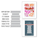Spellbinders BetterPress Press Plate & Die Set Cheers To You Sentiments*