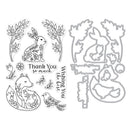 Hero Arts Clear Stamp & Die Combo Folk Animals*