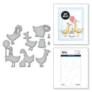 Spellbinders Etched Dies By Simon Hurley Silly Goose*