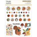 Simple Stories Cider & Donuts Decorative Brads 27 Brads, 6 Chipboard*