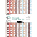 Studio Light Friendz Design Paper Pad 8.26"X5.83" 24/Pkg NR. 241, Woodgrain