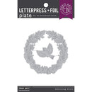 Hero Arts Letterpress & Foil Plate Wreath & Finch*