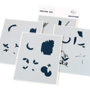 Pinkfresh Studio Stencils 4.25"X5.5" 6/Pkg Framed Art*