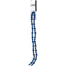 Cousin 102pc Gls Mtlcblu Fct Rndl Str Metallic Blue Faceted Rondell*