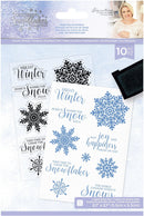 Glittering Snowflakes Clear Stamps - Chase The Snowflakes*