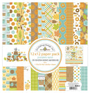 Doodlebug Double-Sided Paper Pack 12"X12" 12/Pkg - Pumpkin Spice*
