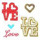 Sizzix Framelits Dies with Stamps By Lindsey Serata Love In Lights