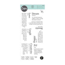 Sizzix Clear Stamp Set - Dictionary Definitions