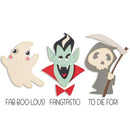 Sizzix Thinlits Die & Stamp Set By Pete Hughes 3/Pkg - Spooky Friends*