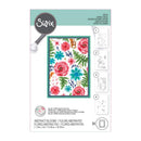 Sizzix A6 Layered Stencil 4/Pkg - Abstract Blooms*