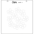 Sizzix Layered Stencils By Eileen Hull 4/Pkg - Watercolour Flowers & Lattice*