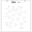 Sizzix Layered Stencils By Eileen Hull 4/Pkg - Watercolour Flowers & Lattice*