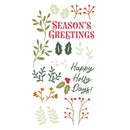Sizzix Clear Stamps Set 29/Pkg By Catherine Pooler - Happy Holly Days*