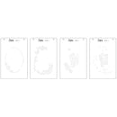 Sizzix A6 Layered Stencils 4/Pkg By Jen Long - Winter Wishes