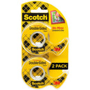 Scotch Double-Sided Tape 2/Pkg 0.5"X400"