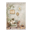 Stamperia Rice Paper Sheet A4 - Golden Harmony - Chair*